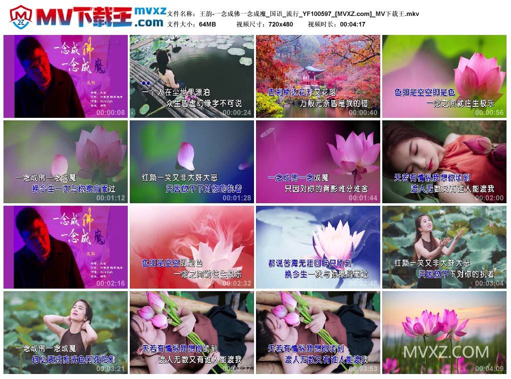 王韵-一念成佛一念成魔_国语_流行_YF100597